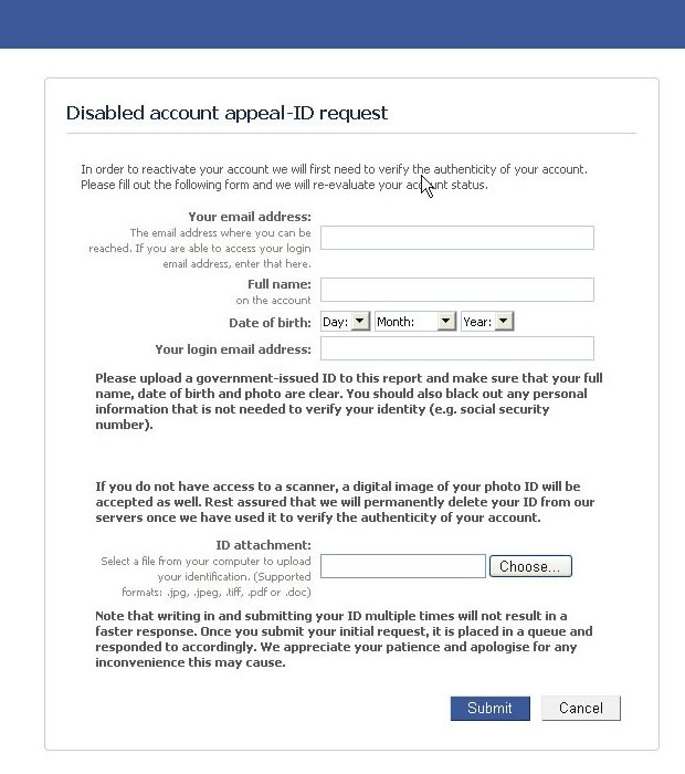 facebook demand government id