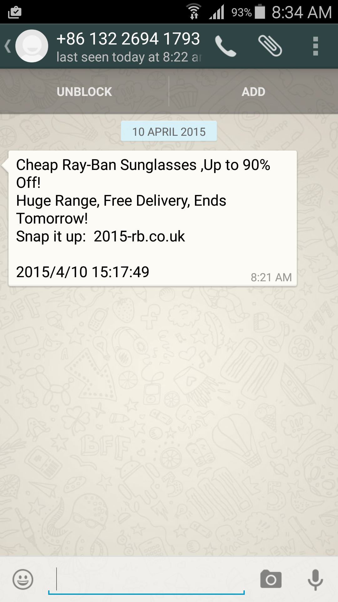 whatsapp spam bot android